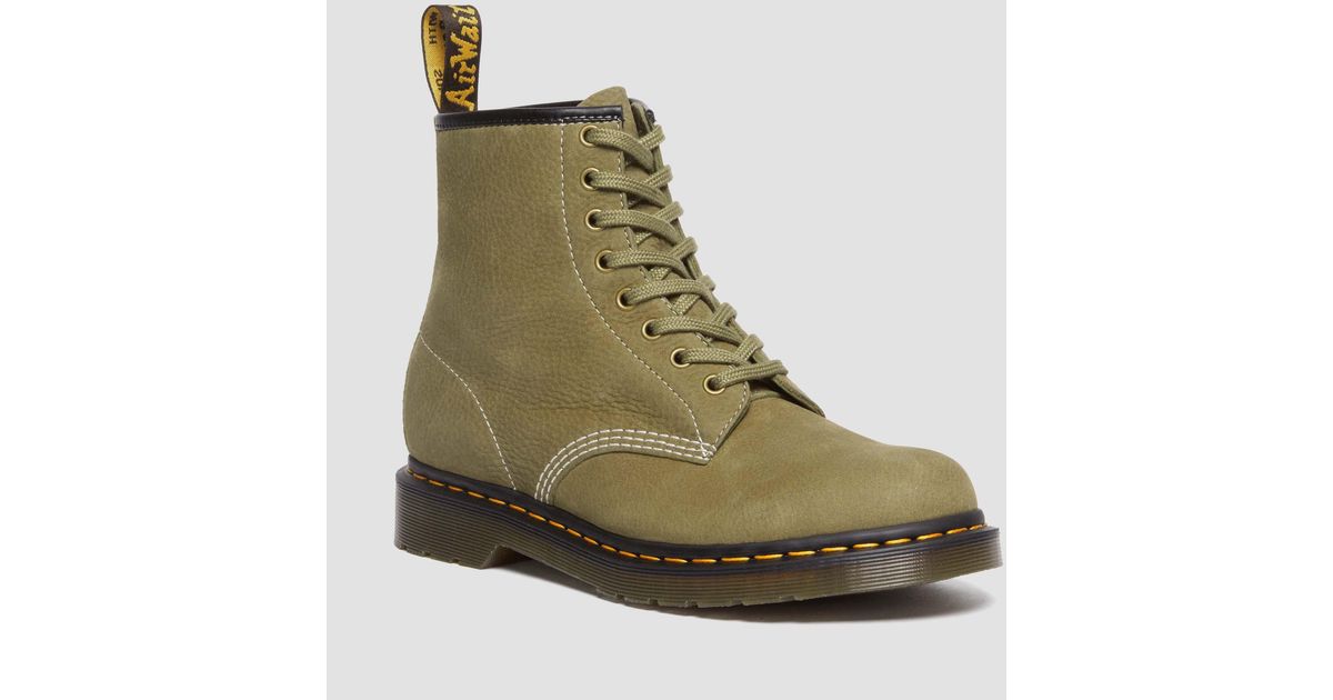 Dr. Martens 1460 Tumbled Nubuck Leather Lace Up Boots in