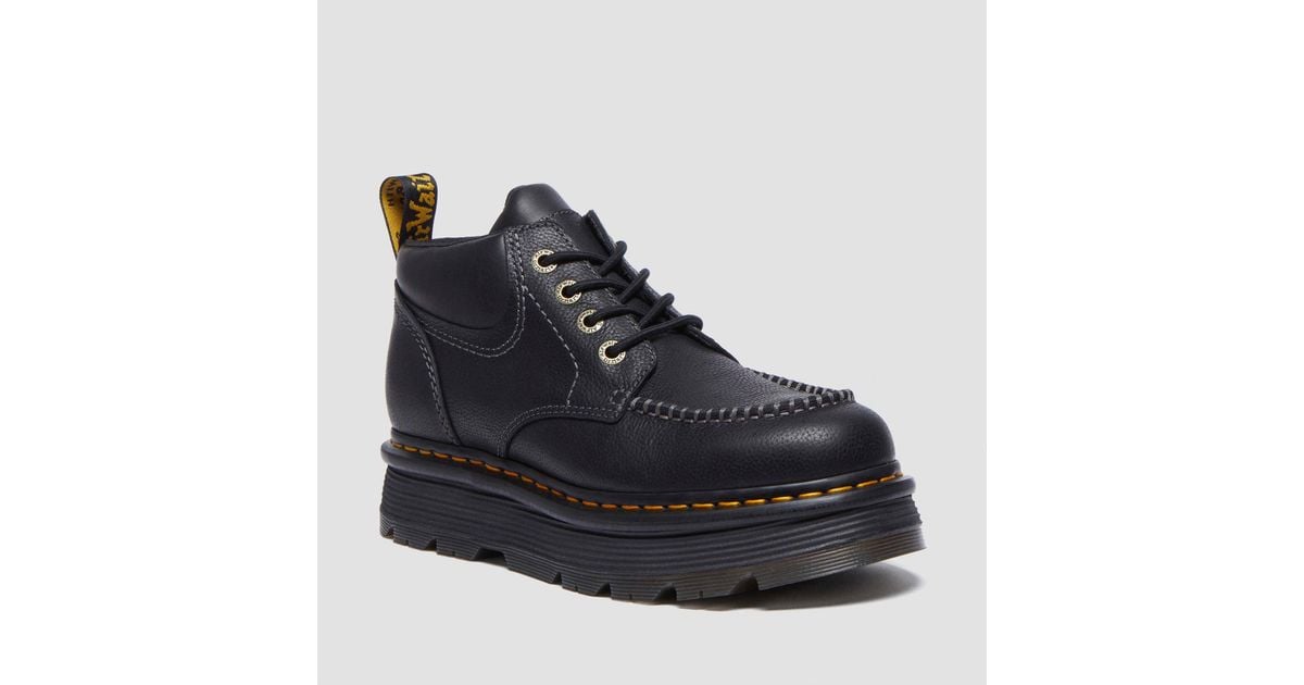 Dr. Martens Zebzag Leather Casual 4-eye Lace-up Boots in