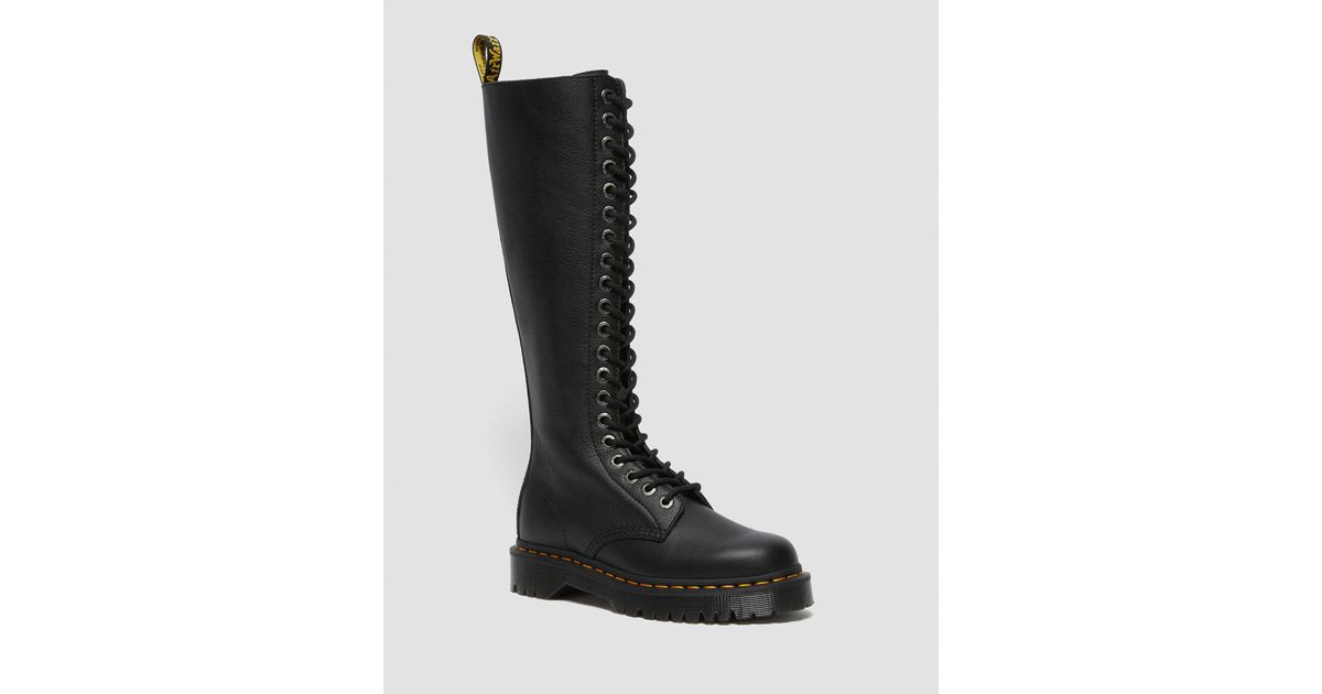Dr. Martens 1b60 Bex Leather Extra High Boots in Black | Lyst