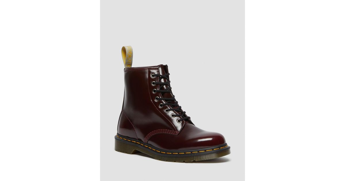 Dr. Martens 1460 Vegan Lace Up Boots in Brown | Lyst