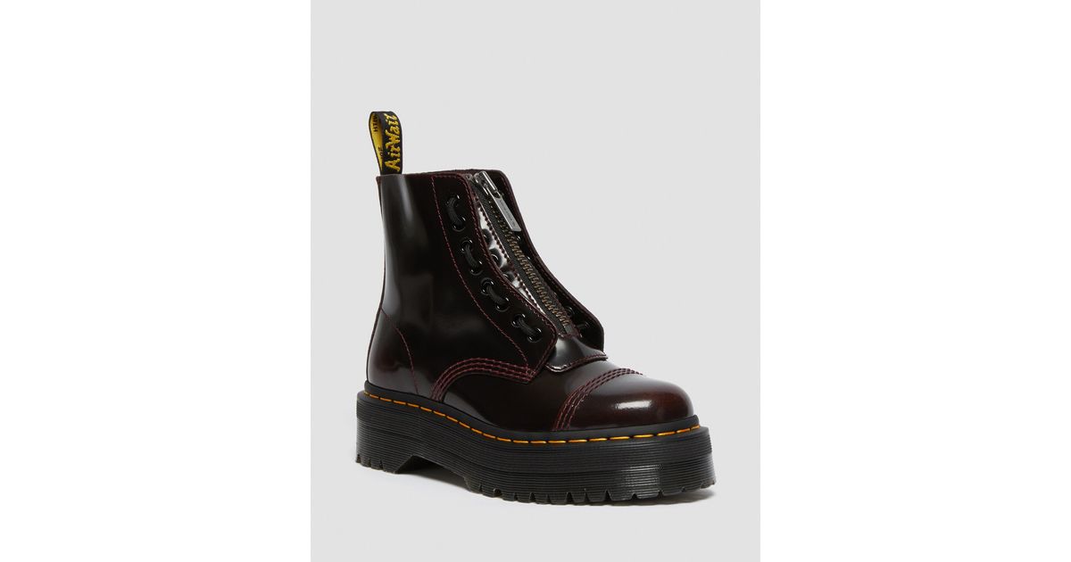 Dr. Martens Sinclair Women's Arcadia Leather Platform Boots in Black | Lyst