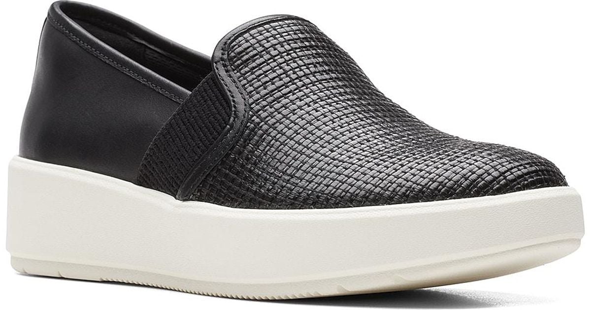 clarks layton step slip on sneakers