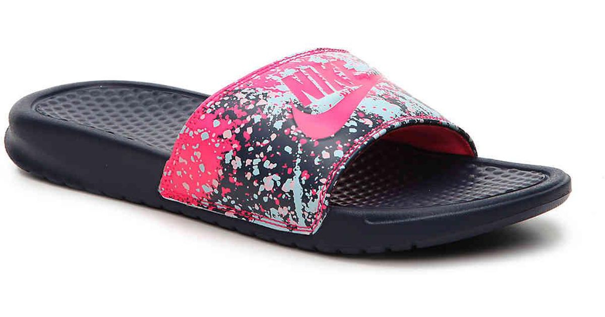 nike slides paint splatter