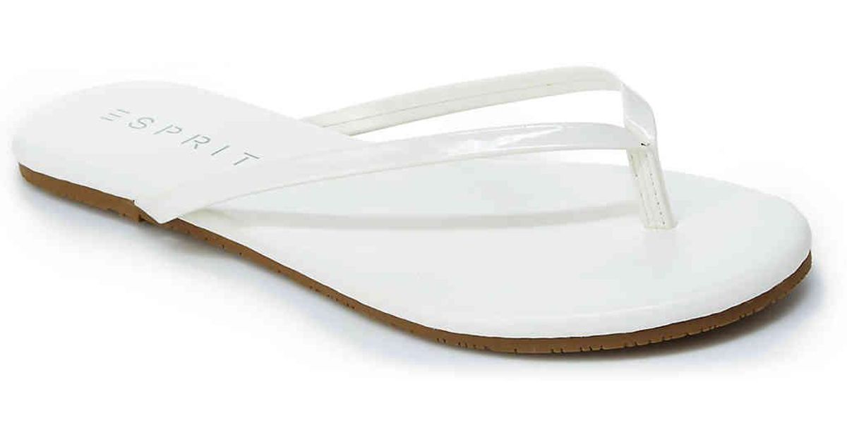 Esprit Party Flip Flop in White - Lyst