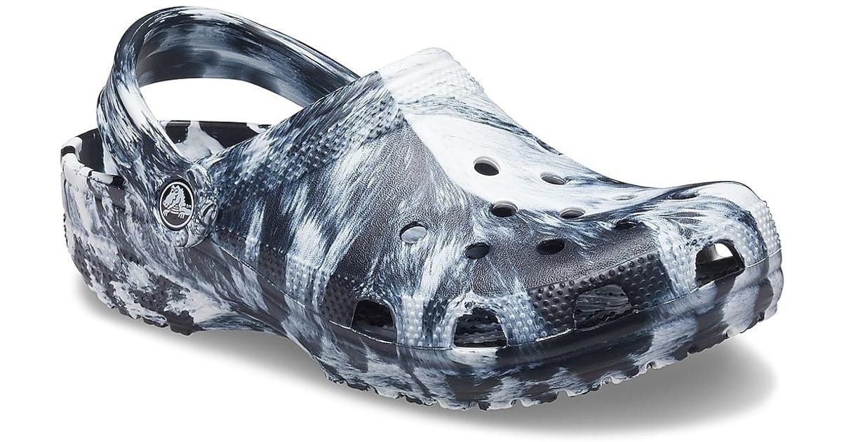 mens marble crocs