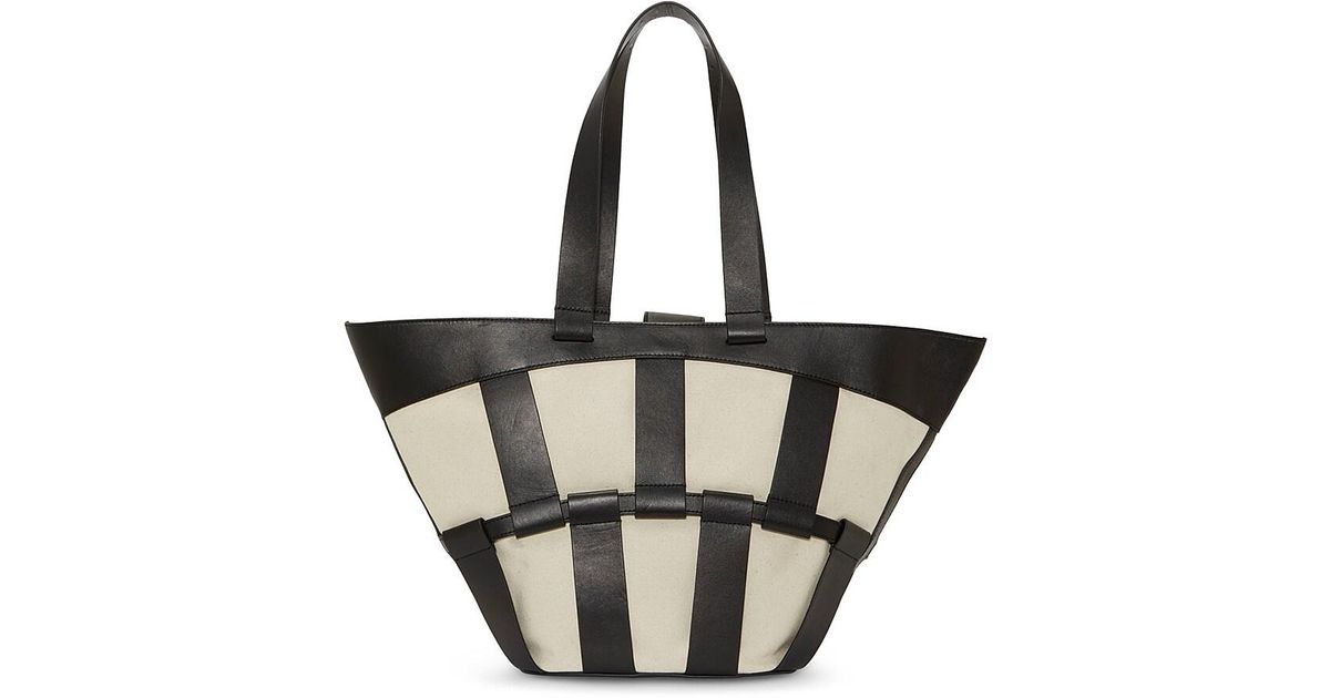 Vince Camuto Mkenz Leather Tote in Black | Lyst