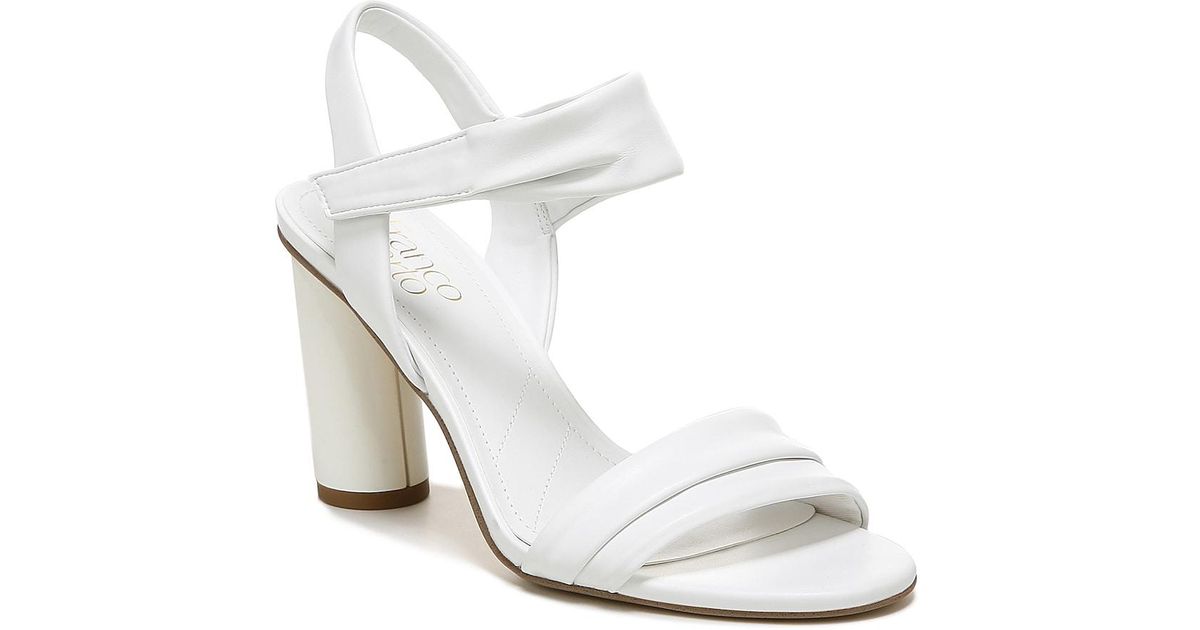 franco sarto white sandals