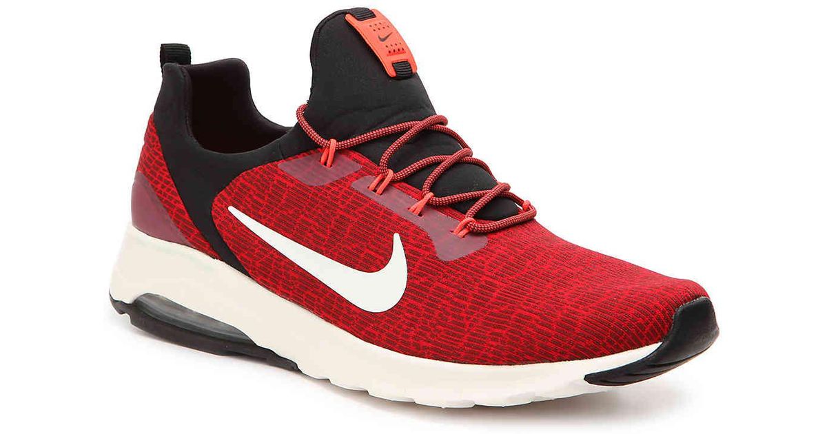 nike air max motion red and black