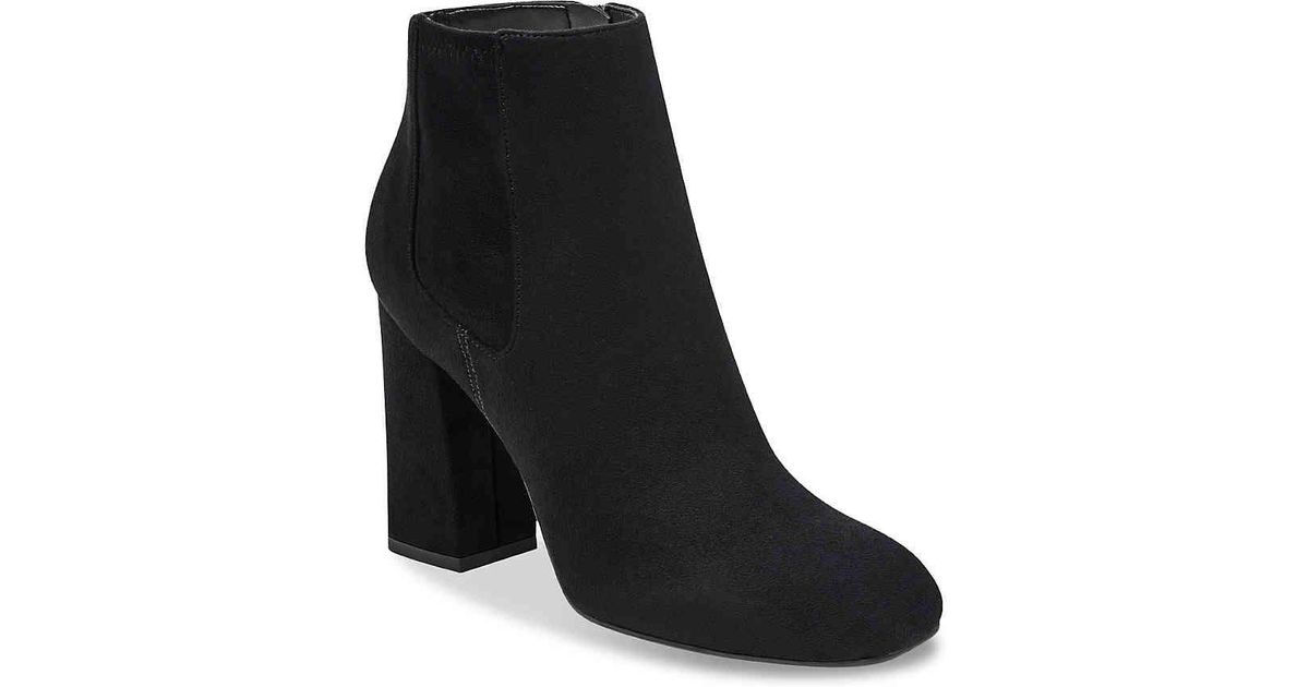 marc fisher black suede booties