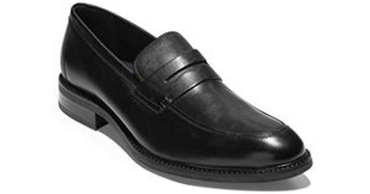 Cole Haan Men's Buckland Venetian Leather Slip-On Loafers Black 