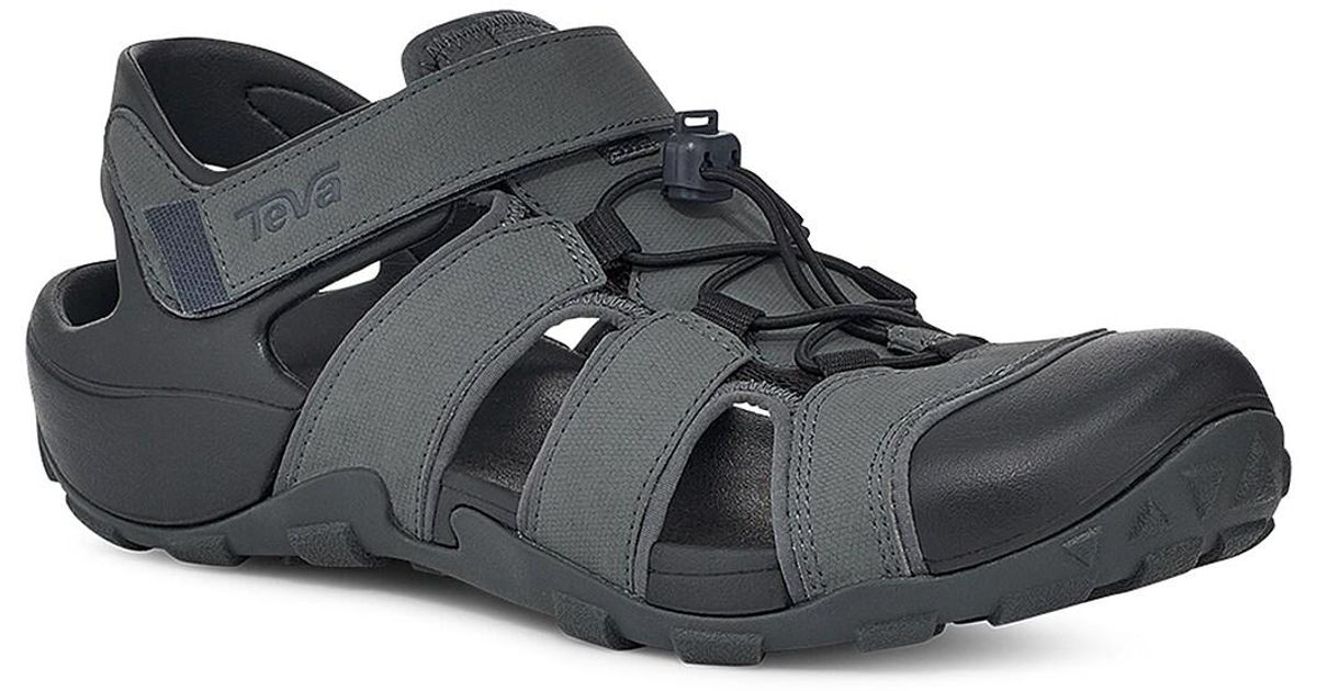 Teva Flintwood Fisherman Sandal in Black for Men Lyst
