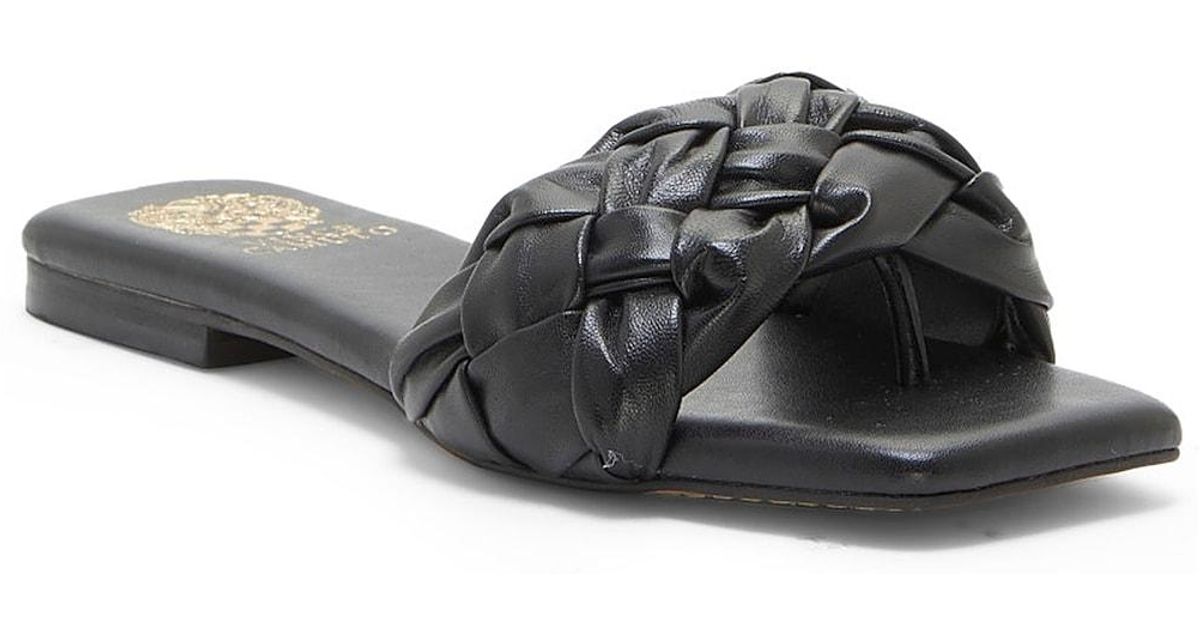 Vince Camuto Leather Antonni Sandal in Black - Lyst