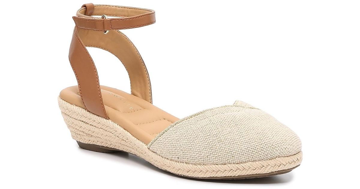 Kelly & Katie Nessa Espadrille Wedge Sandal in Metallic | Lyst