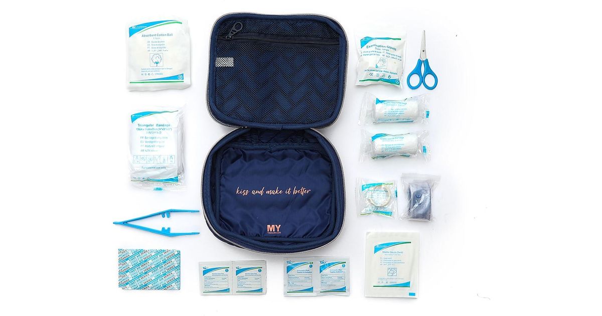 MYTAGALONGS Cotton First Aid Kit in Navy (Blue) Lyst