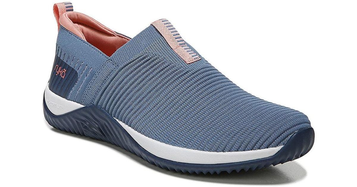 Ryka Synthetic Echo Knit Slip-on Sneaker in Blue - Lyst