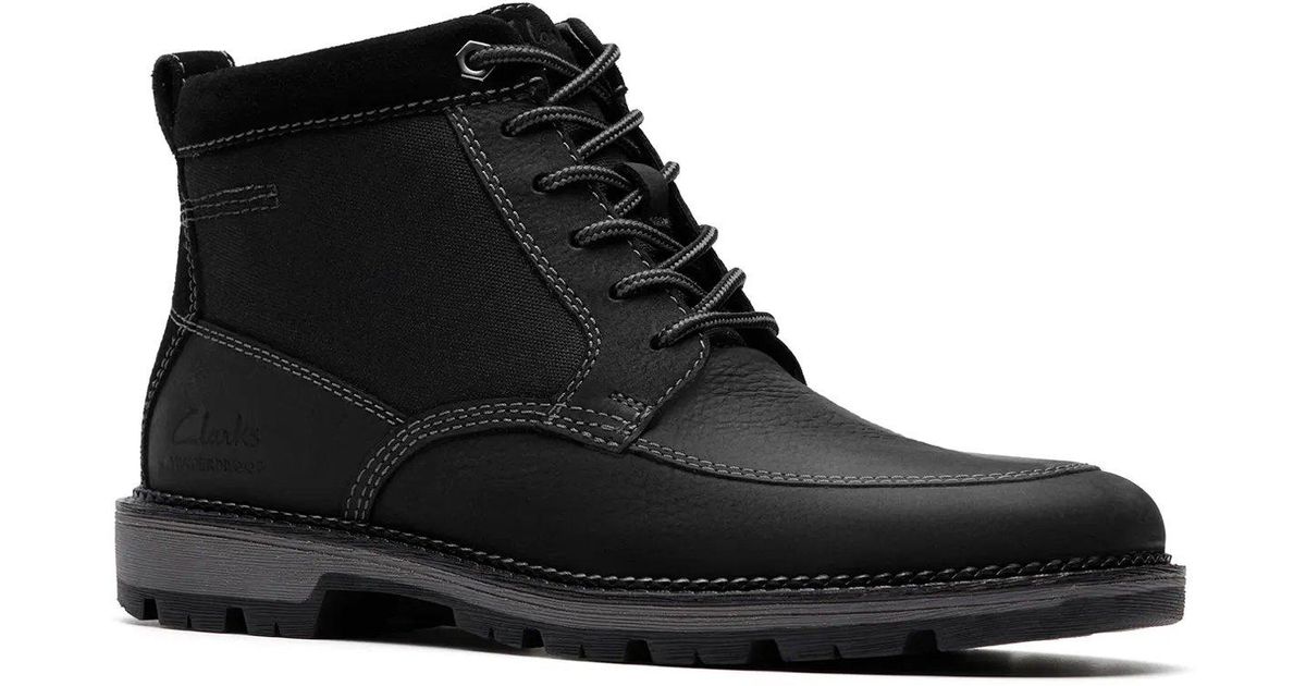 Clarks Maplewalk Rise Boot in Black for Men Lyst