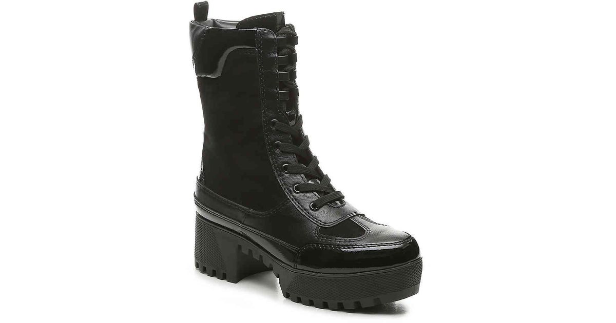 bamboo lace up combat boots