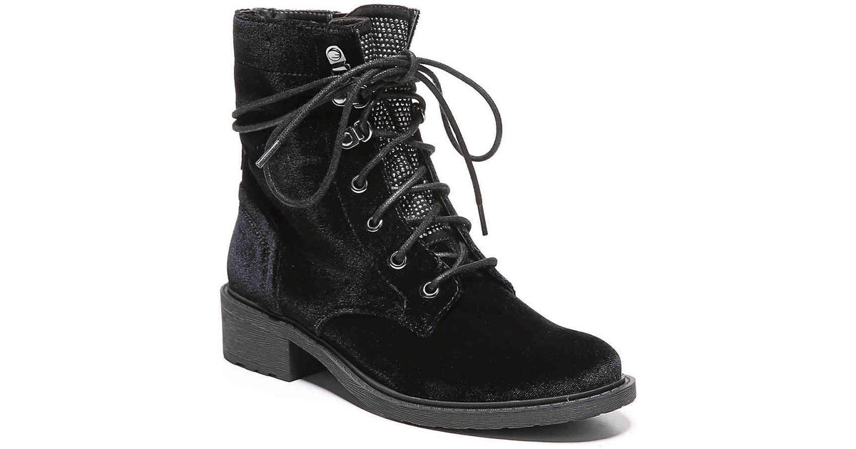 sam edelman browan velvet combat boots