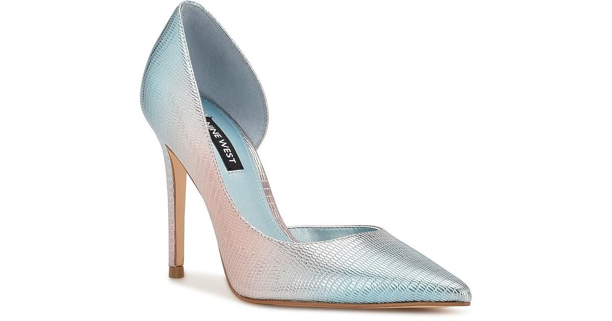 Nine West Folowe Pump in Blue Lyst