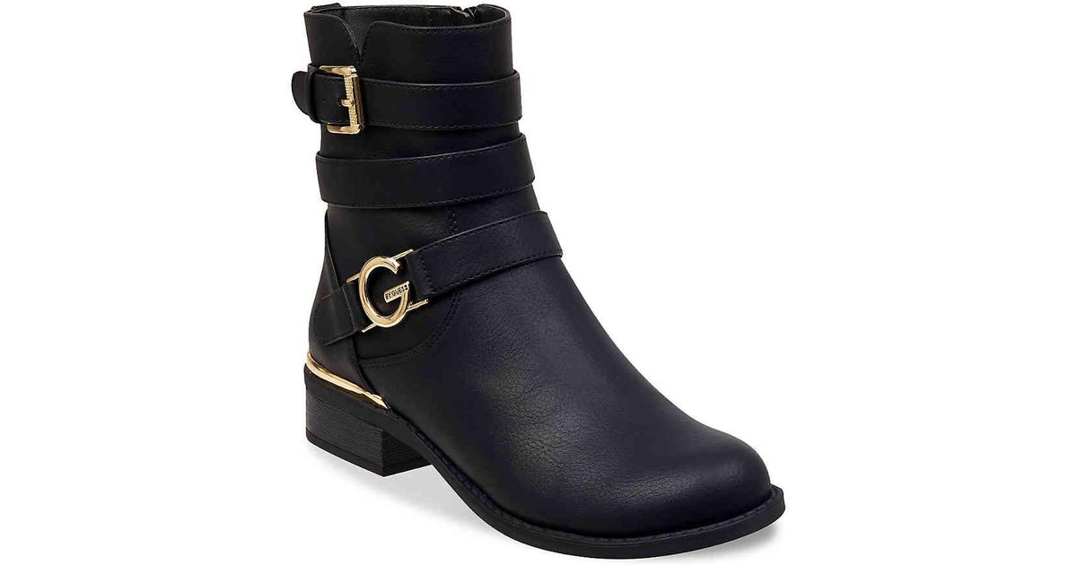g by guess harlin motorcycle bootie