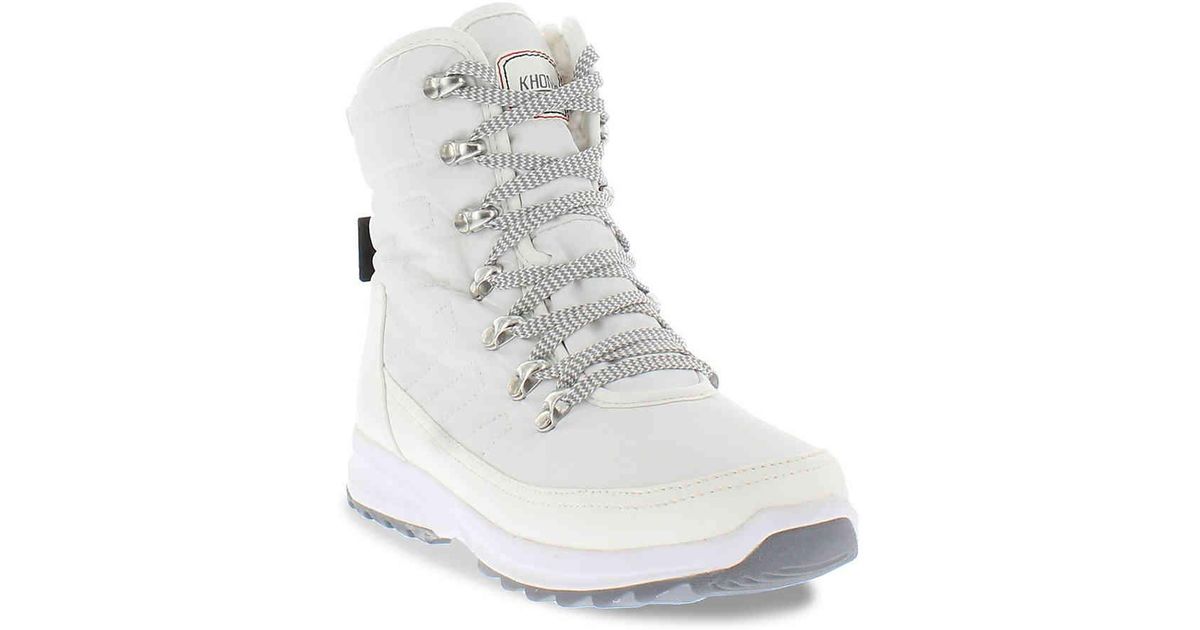 khombu white boots