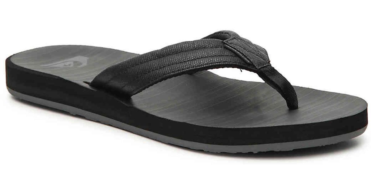 quiksilver carver flip flops