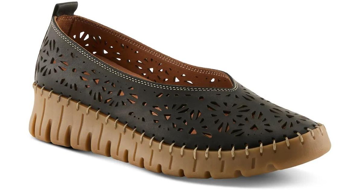 Spring Guide Wedge Spring Step Carosa Wedge Slipon in Black | Lyst