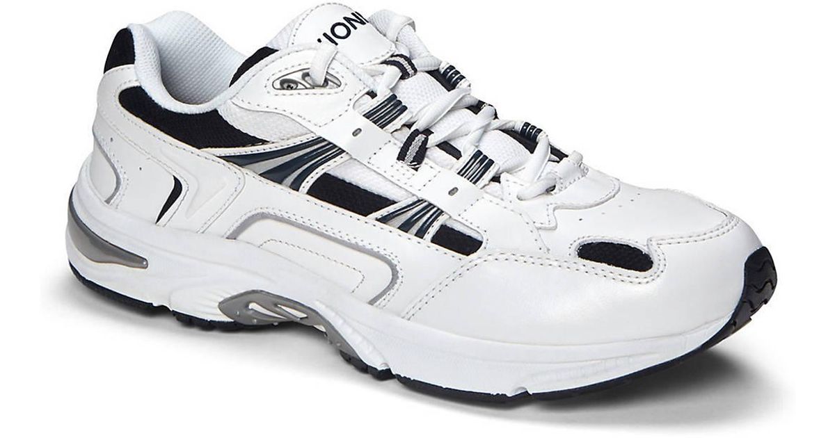 Vionic Leather Walker Sneaker in White for Men - Lyst