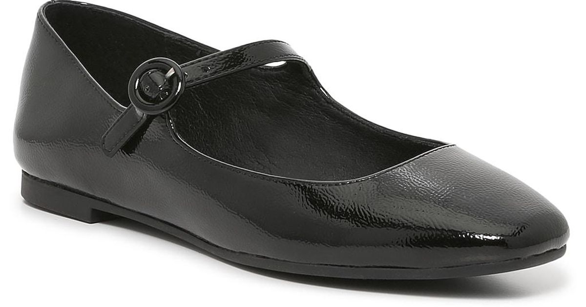 Steve Madden Lorando Mary Jane Flat in Black | Lyst