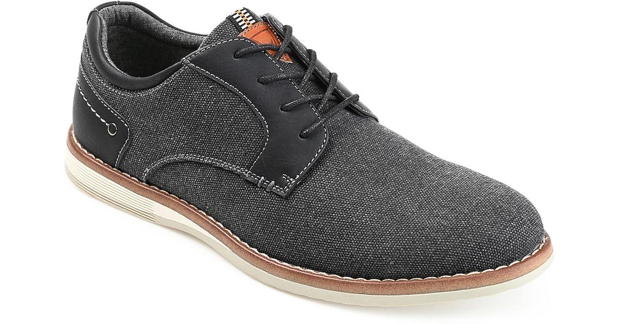 Vance Co. Leather Romano Derby Shoe in Black for Men | Lyst