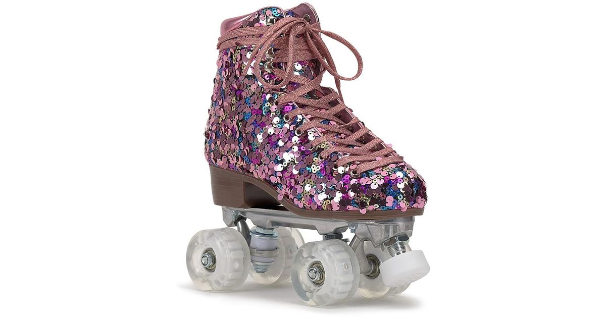 Jessica Simpson Rubber Rollstar Roller Skate Bootie in Light Pink (Pink