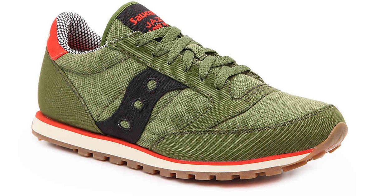 Raincoat Magistrate Father Saucony Canvas Jazz Vegan Sneaker in Black/Green/Red (Green) for Men | Lyst