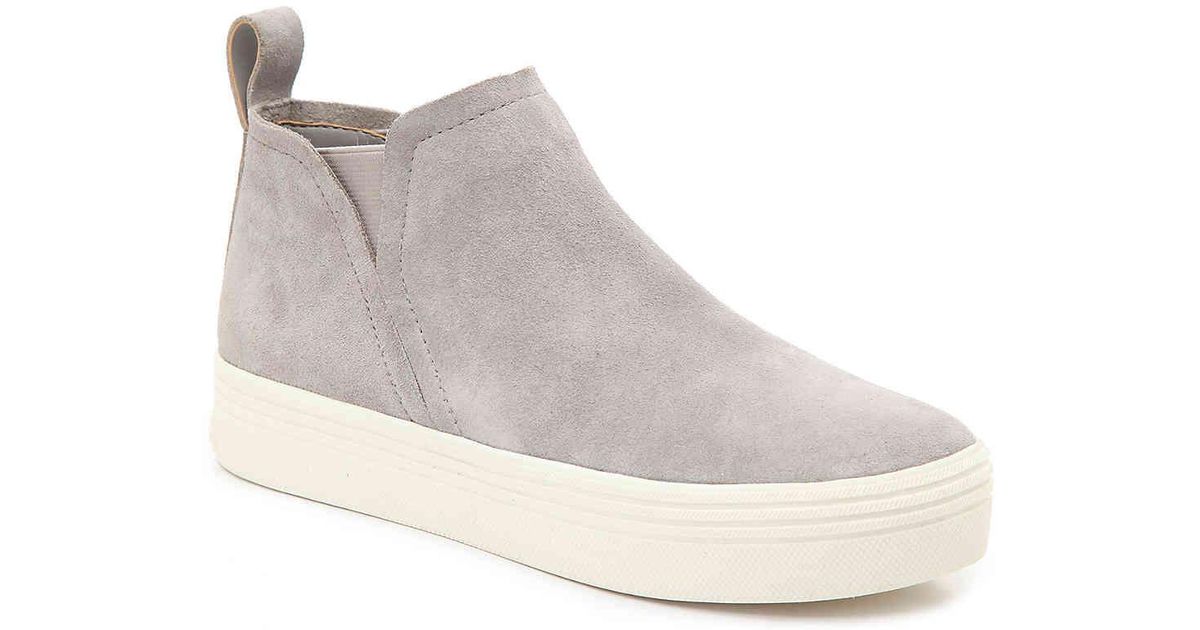 gray high top sneakers