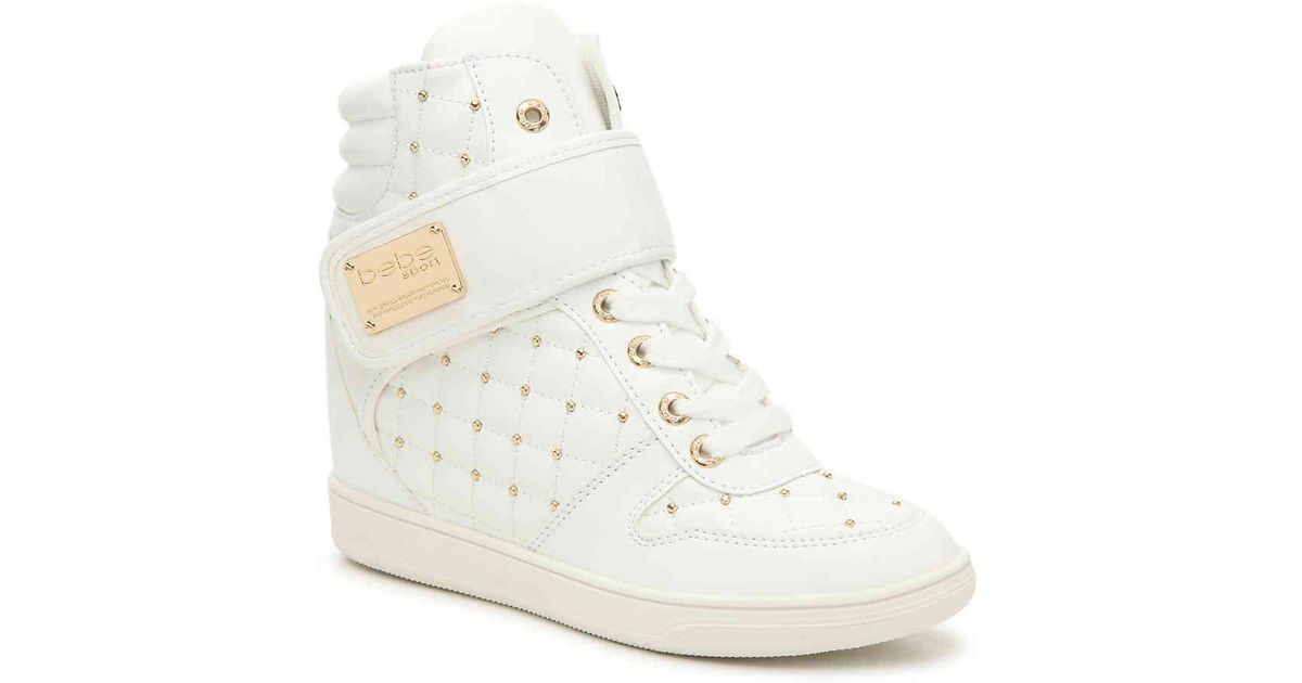 bebe cadyna wedge sneaker