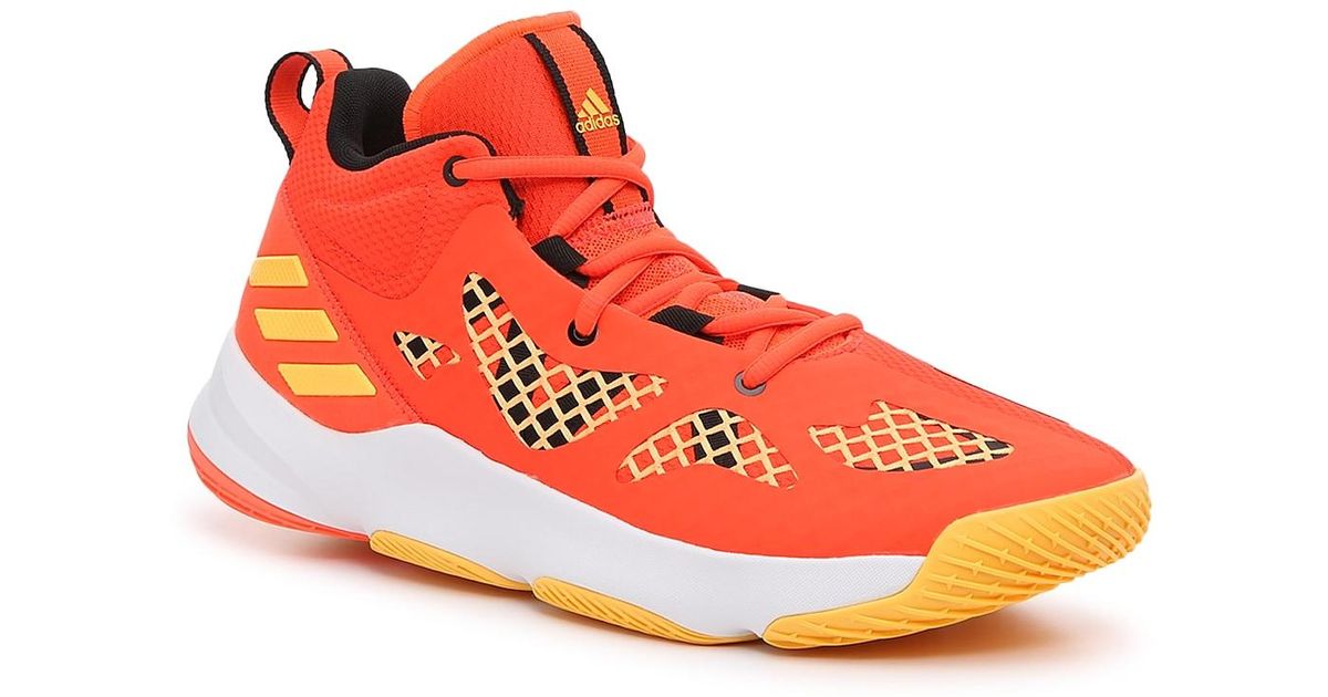 orange adidas high tops