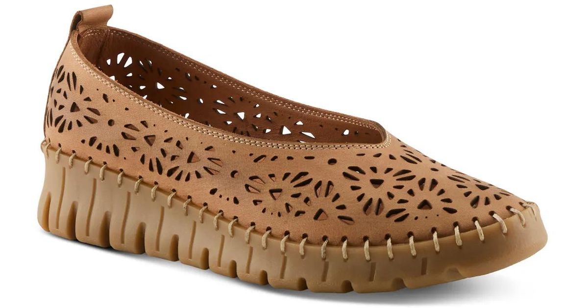 Spring Step Carosa Wedge Slipon in Brown | Lyst