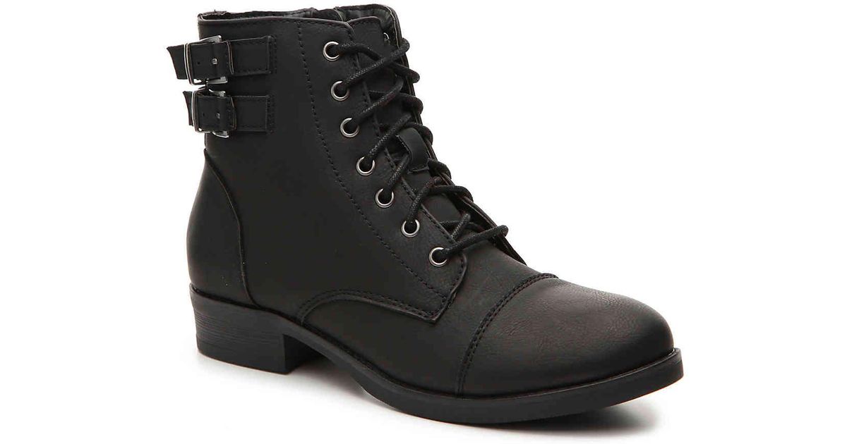 madden girl combat boots black