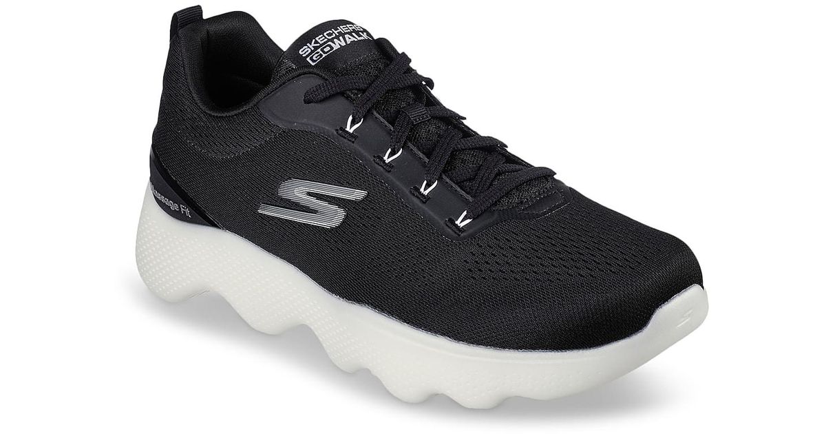Skechers Go Walk Massage Fit Sneaker in Black for Men Lyst