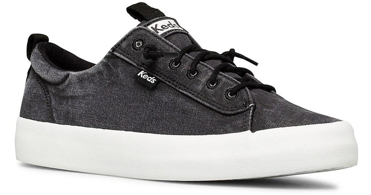 Keds Canvas Kickback Sneaker in Black Lyst