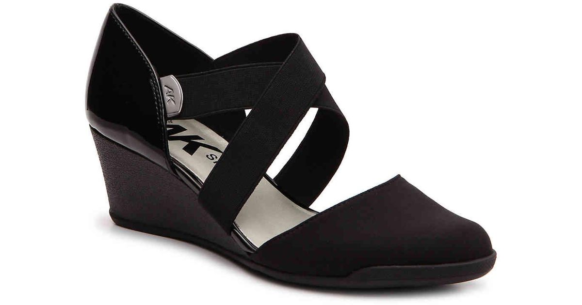anne klein sport women's wisher fabric wedge pump