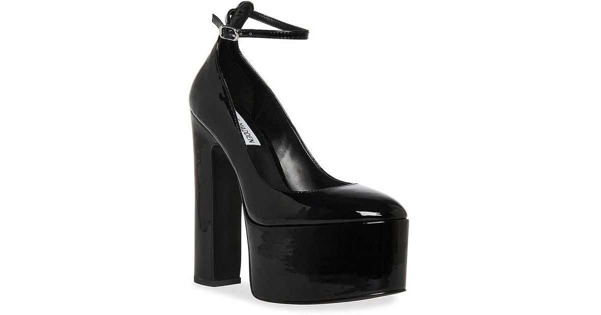 Steve Madden Synthetic Skyrise Platform Pump in Black Patent (Black) Lyst