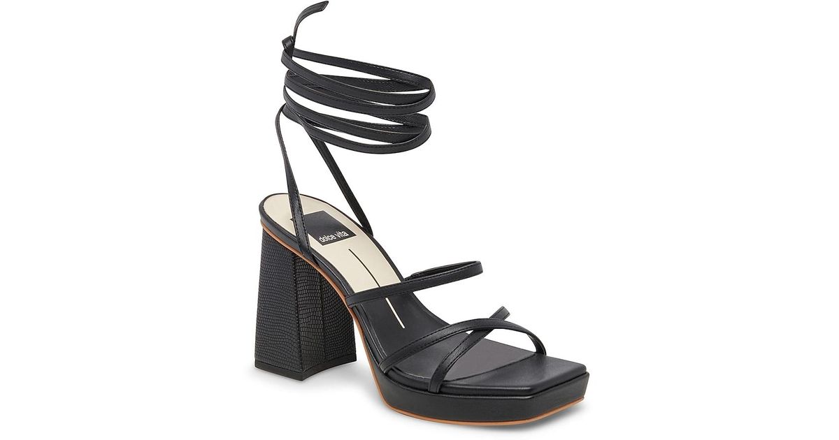 Dolce Vita Amanda Platform Sandal in Black | Lyst