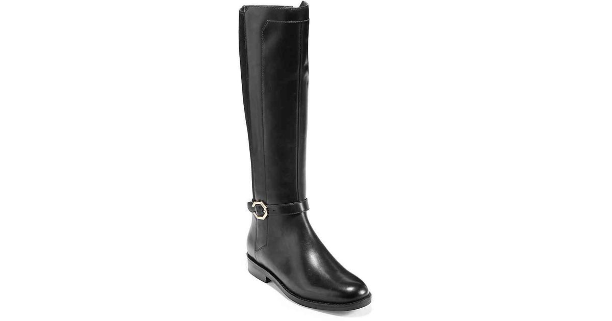 Cole Haan Ivy Riding Boot in Black - Lyst
