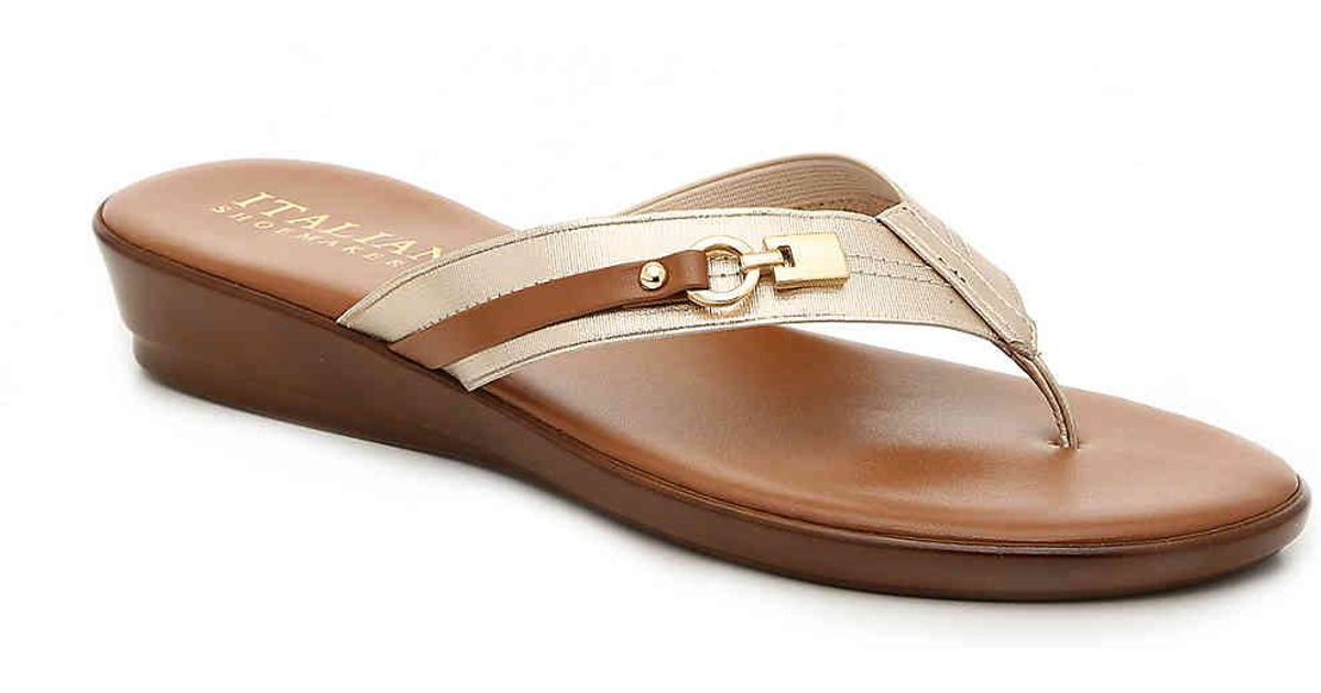 italian shoemakers vale wedge sandal