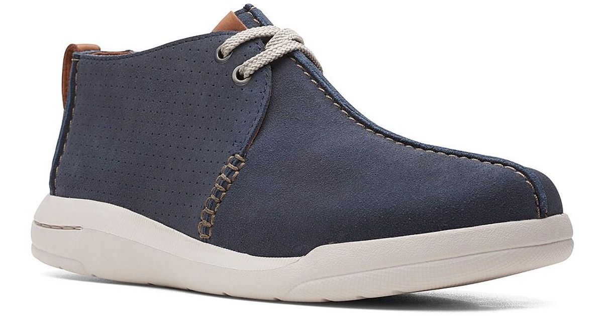 Clarks Leather Driftway Seam Sneaker in Navy (Blue) for Men | Lyst