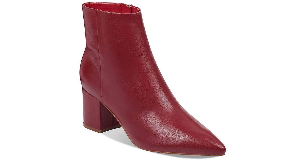 marc fisher jelly block heel booties