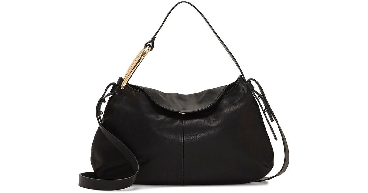 Vince Camuto Leather Jehna Crossbody Bag in Black - Lyst