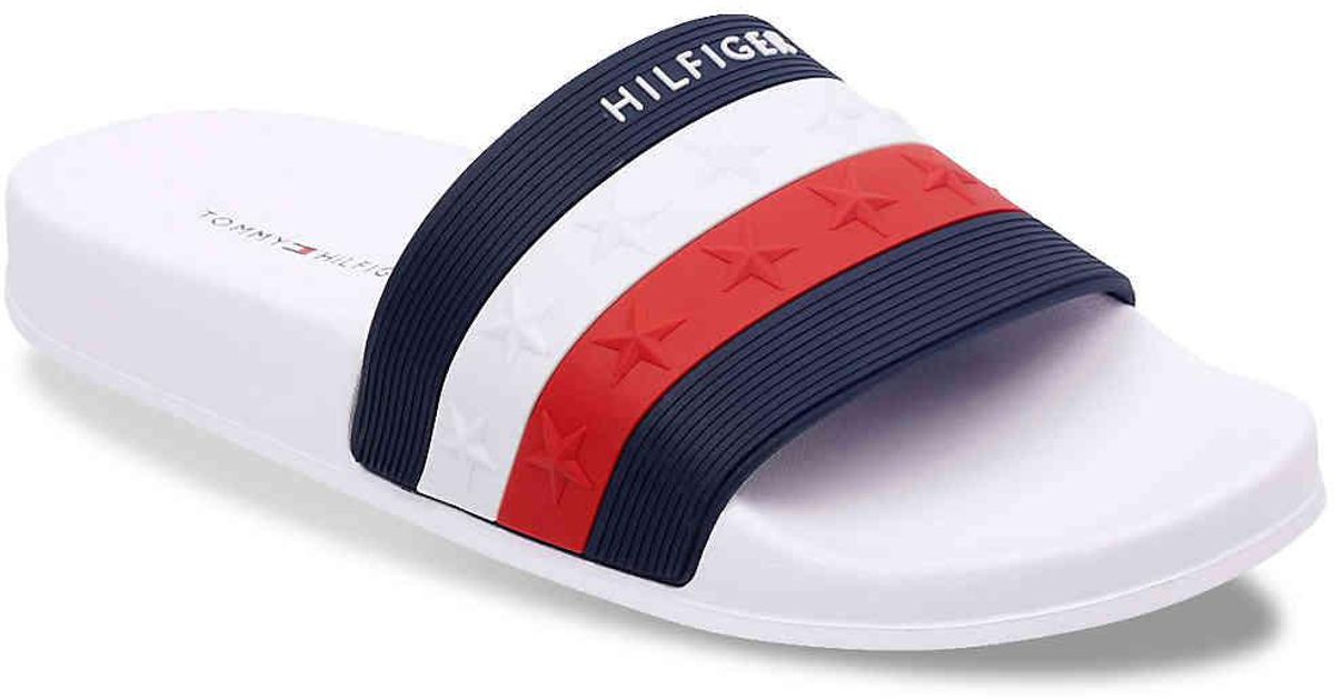 Tommy Hilfiger Slides White Online Sale, UP TO 63% OFF