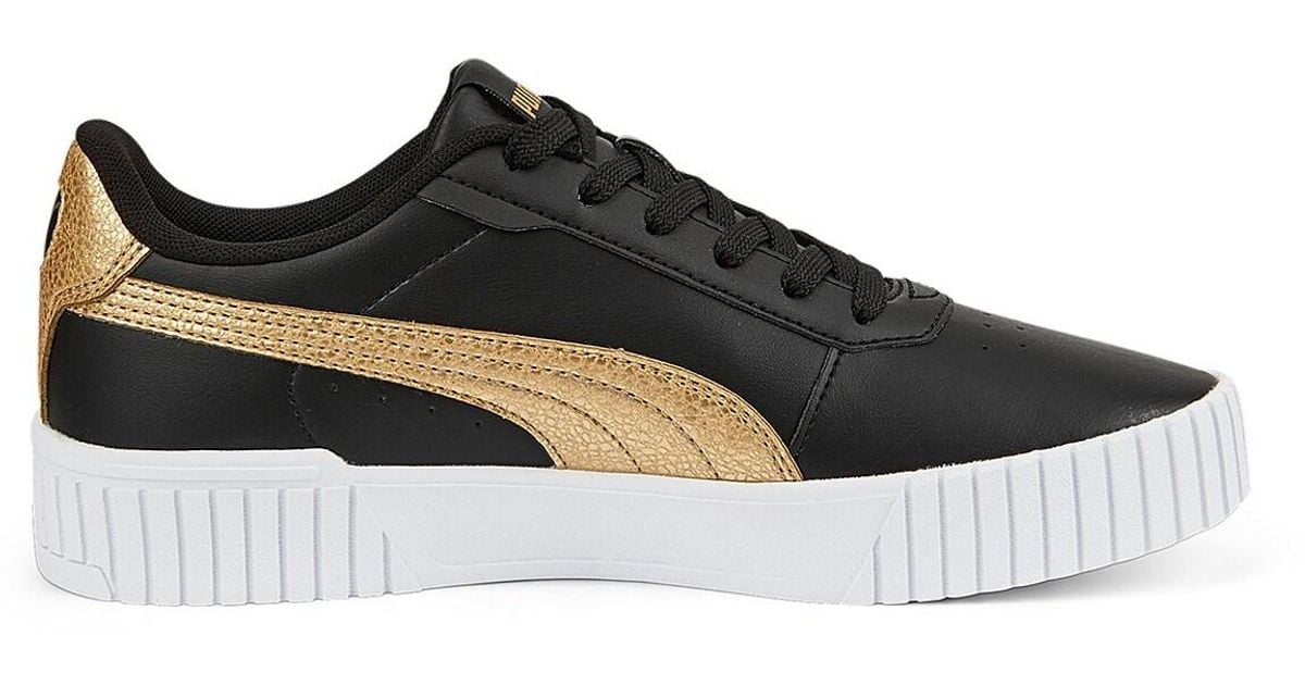 PUMA Synthetic Carina 2.0 Distressed Sneaker in Black | Lyst