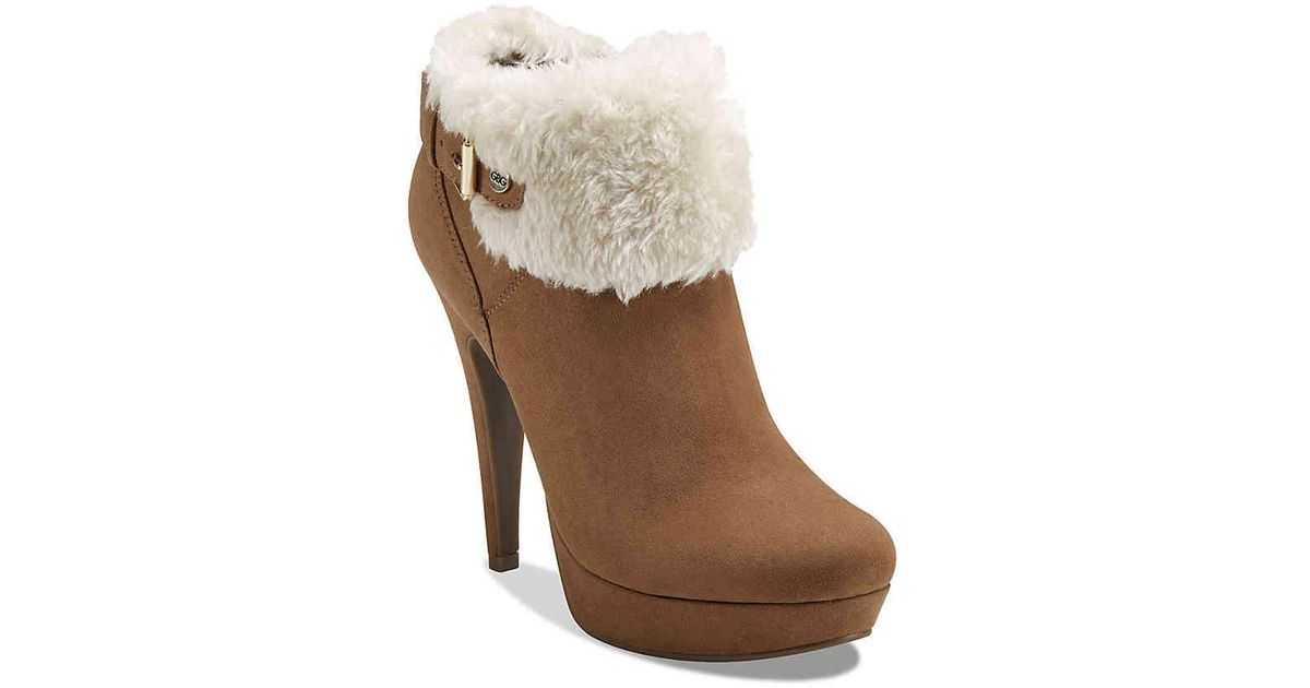 g by guess platform bootie